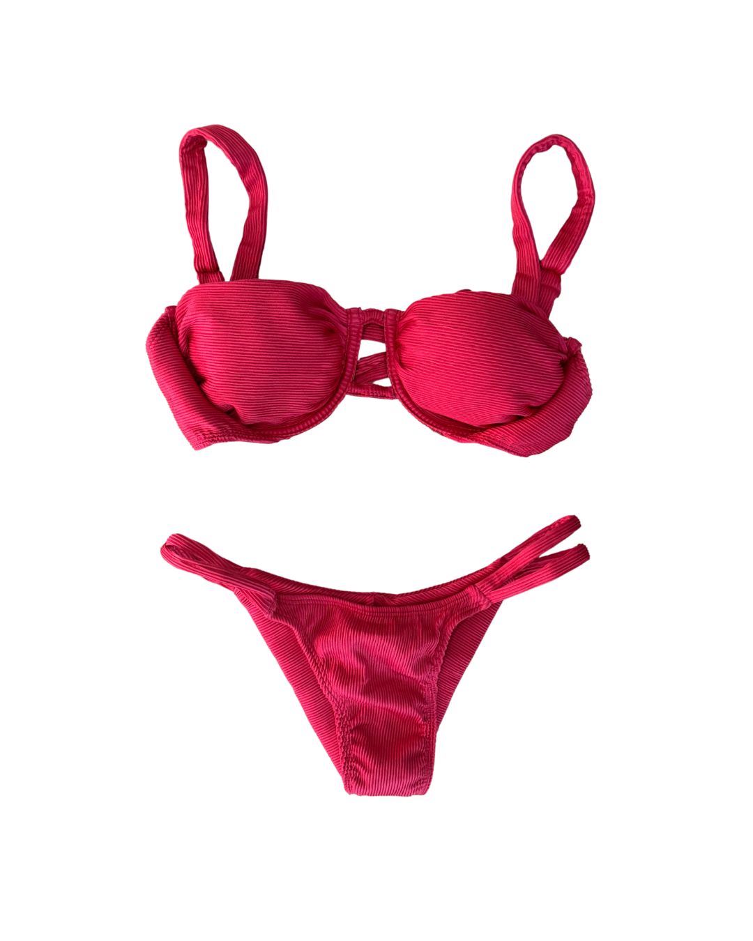Bikini soft paradise bikini Push-up (MAR-1004) pink