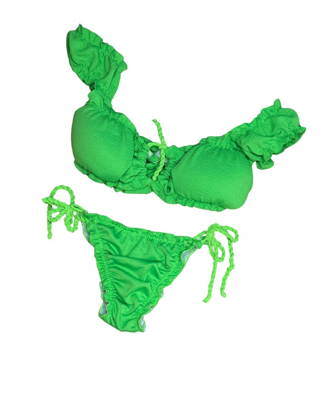 Candy Brazilian bikini Sleeves and tie side bottom (MAR-1012)