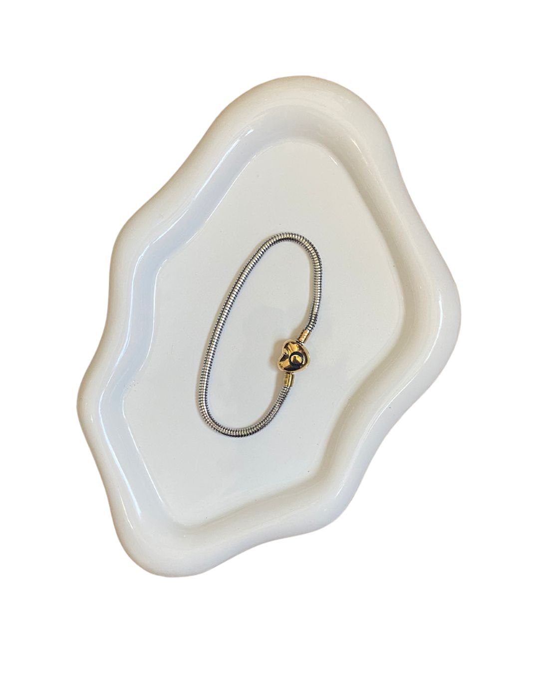 Elegant heart gold Bead Bracelet (GW-1434)