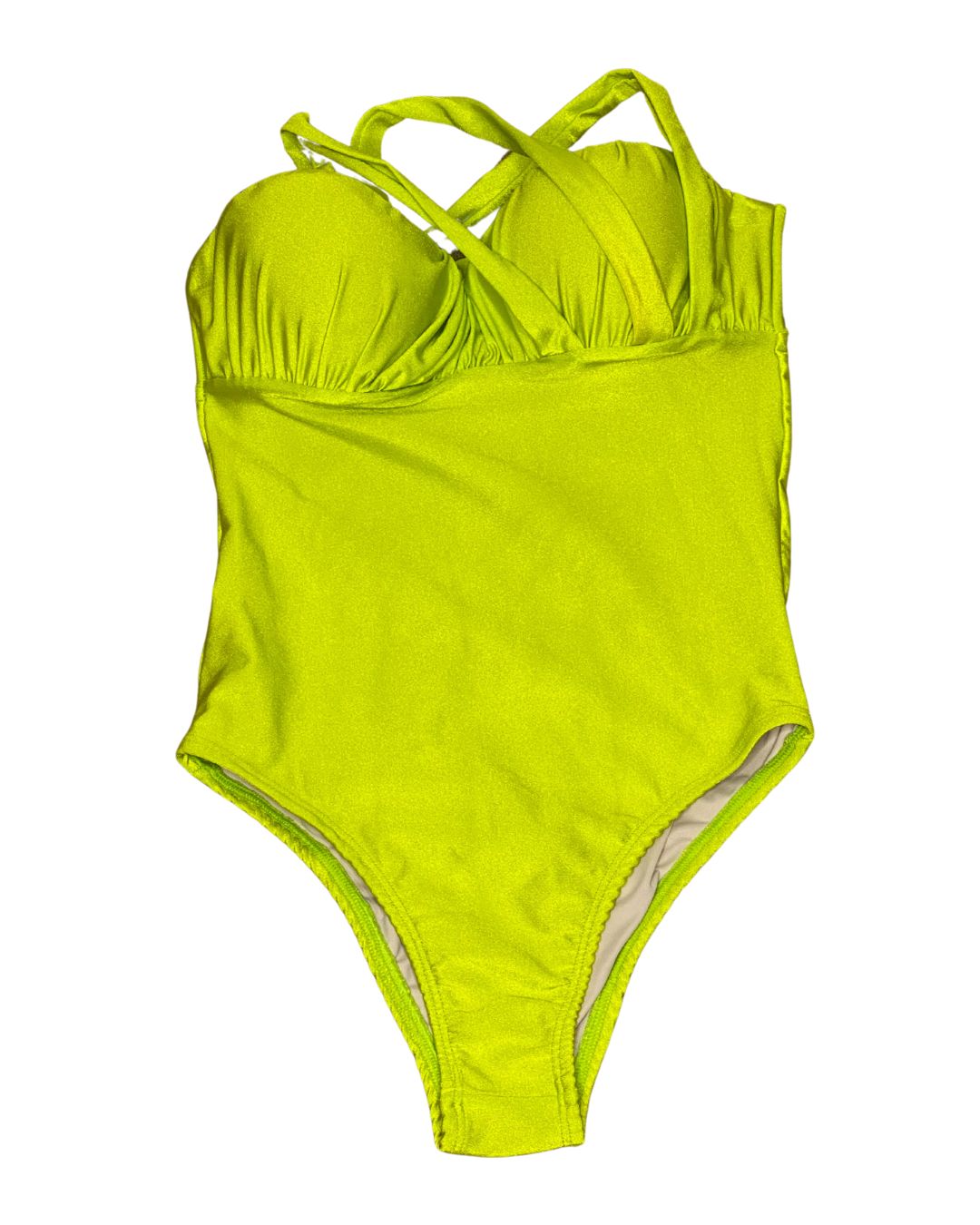 Golden day one shoulder drawstring (MAR-2008) lemon