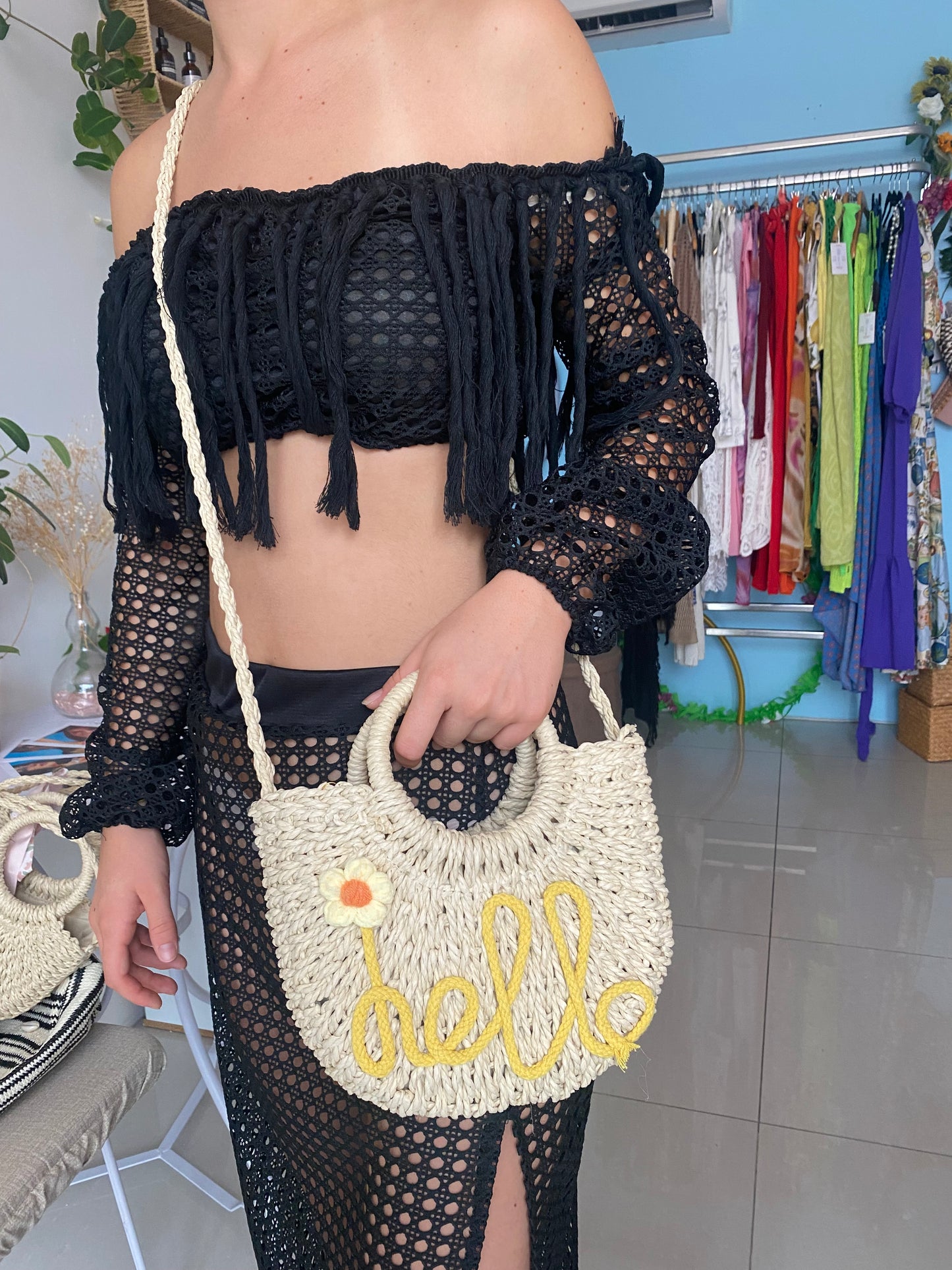 hand bag hello yellow (AL-9001)