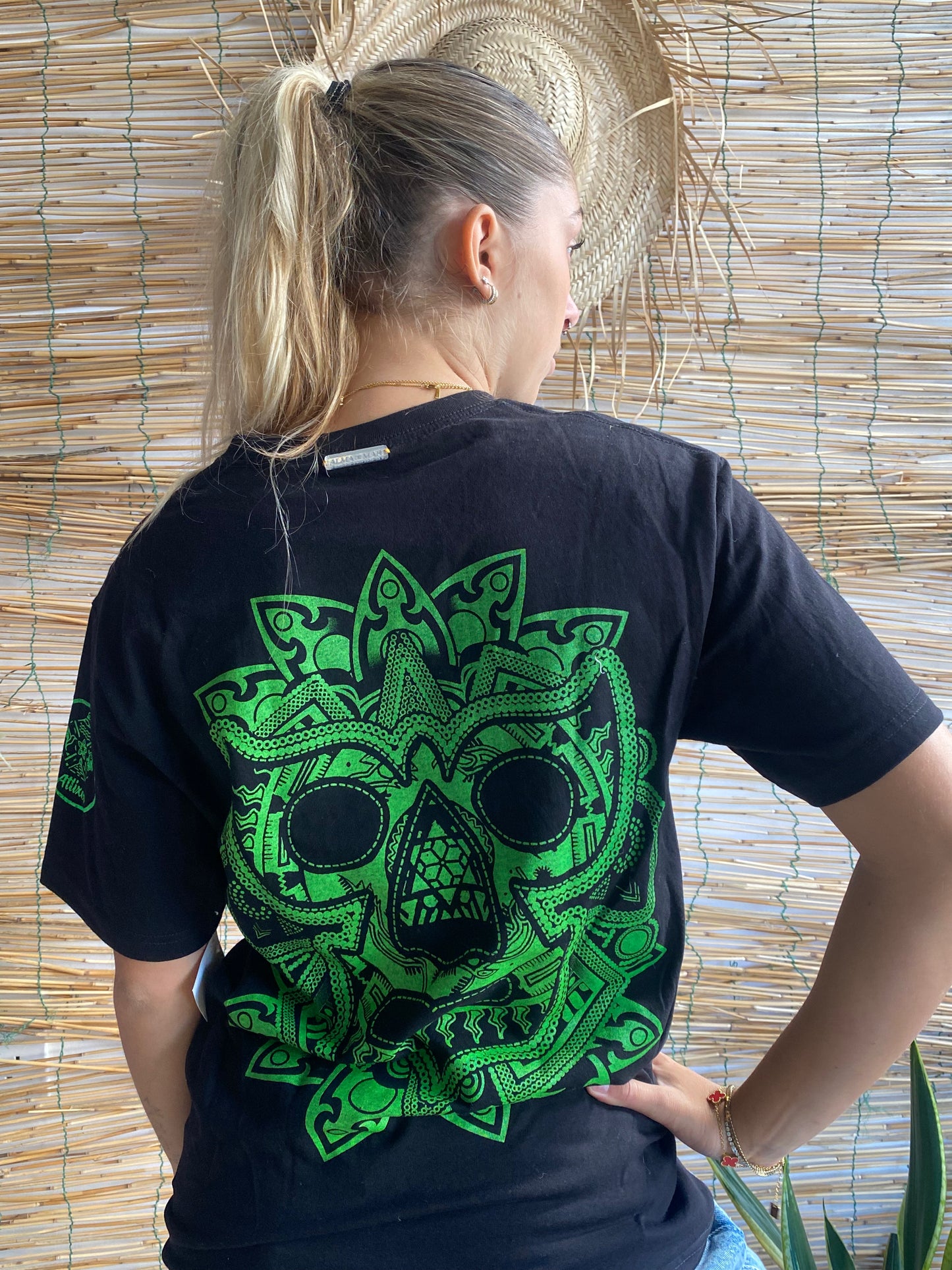 Mexican t-shirts Green face (MX-4005)