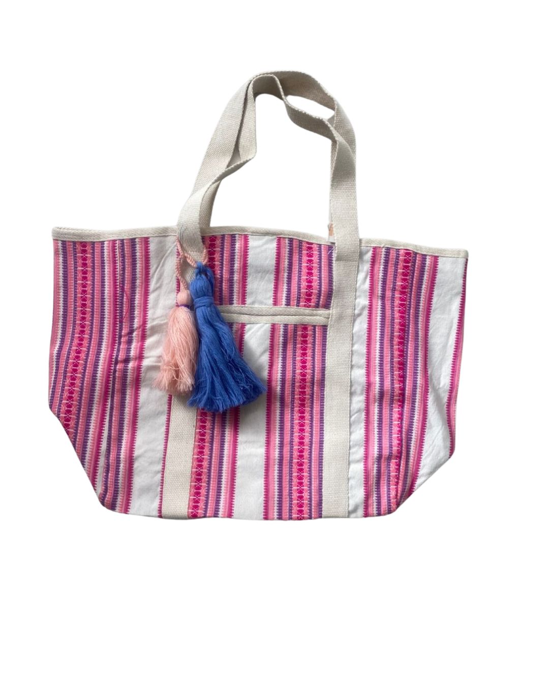 Pink lines handmade summer bag (MX-3005)