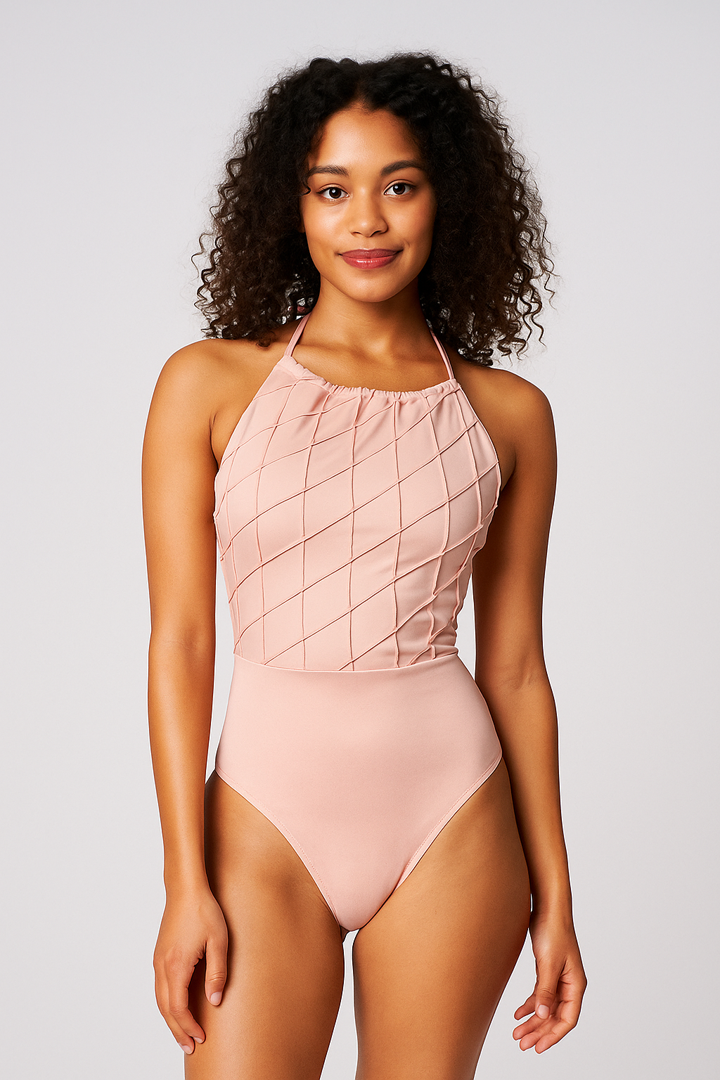 Glamorous & Luxury  High Neck Swimsuit (MAR-2017)