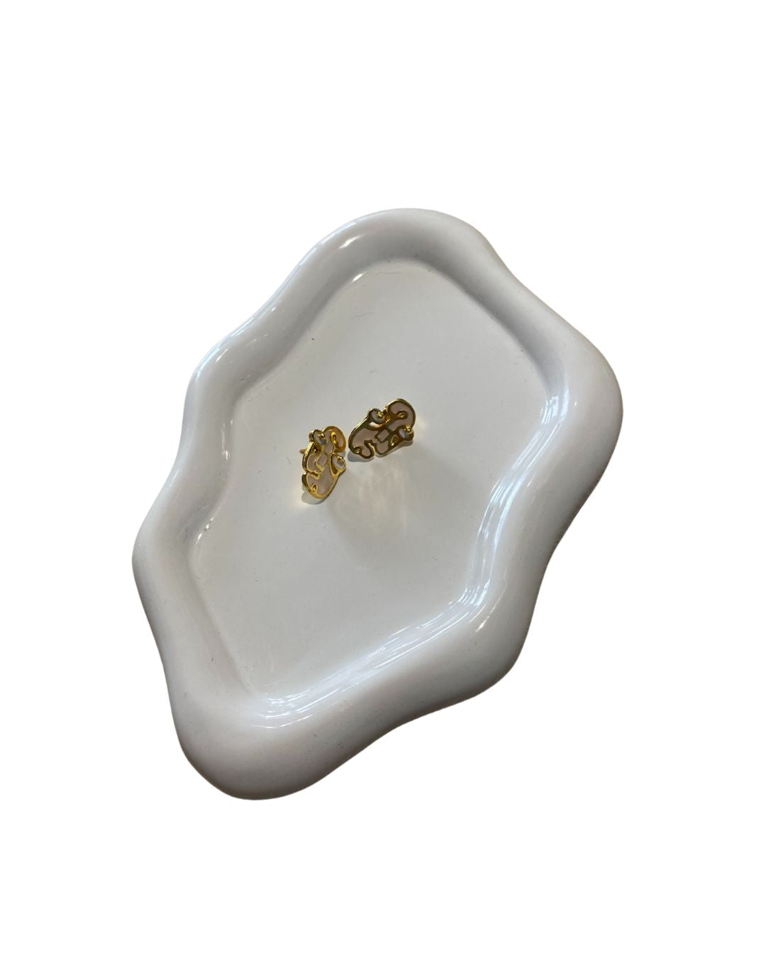 Stud earrings, mini face (AGD-0601)