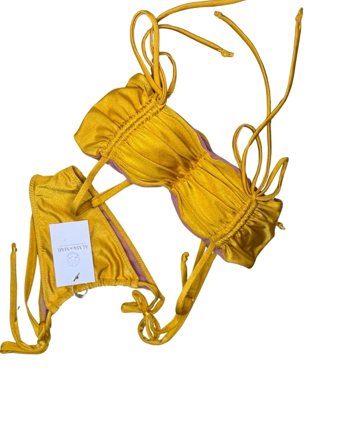 Brazilian bliss bikini straple tie (MAR-1020) yellow