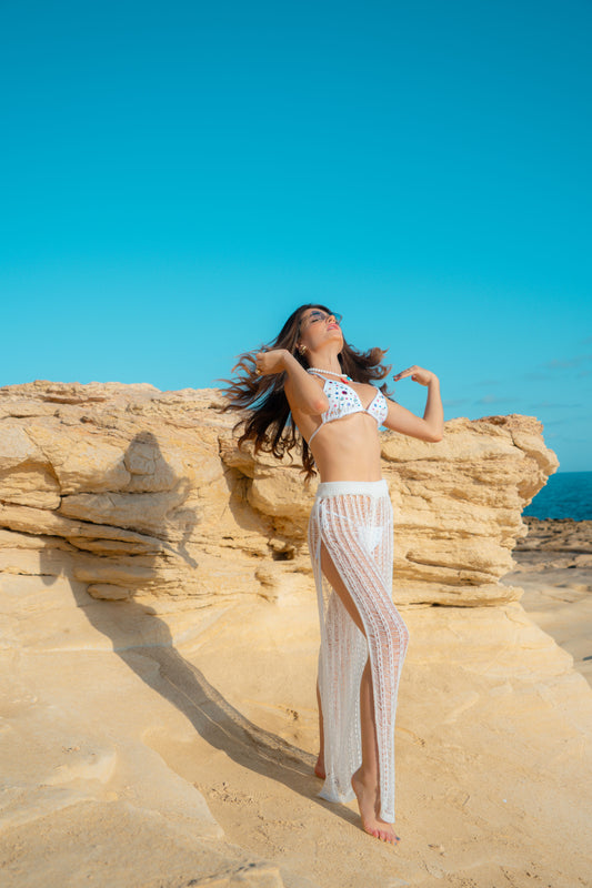 Carisucia full colors  white bikini  (MAR-6074)