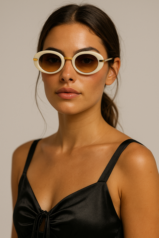 Leo Oval Frame (MAR-7002) White