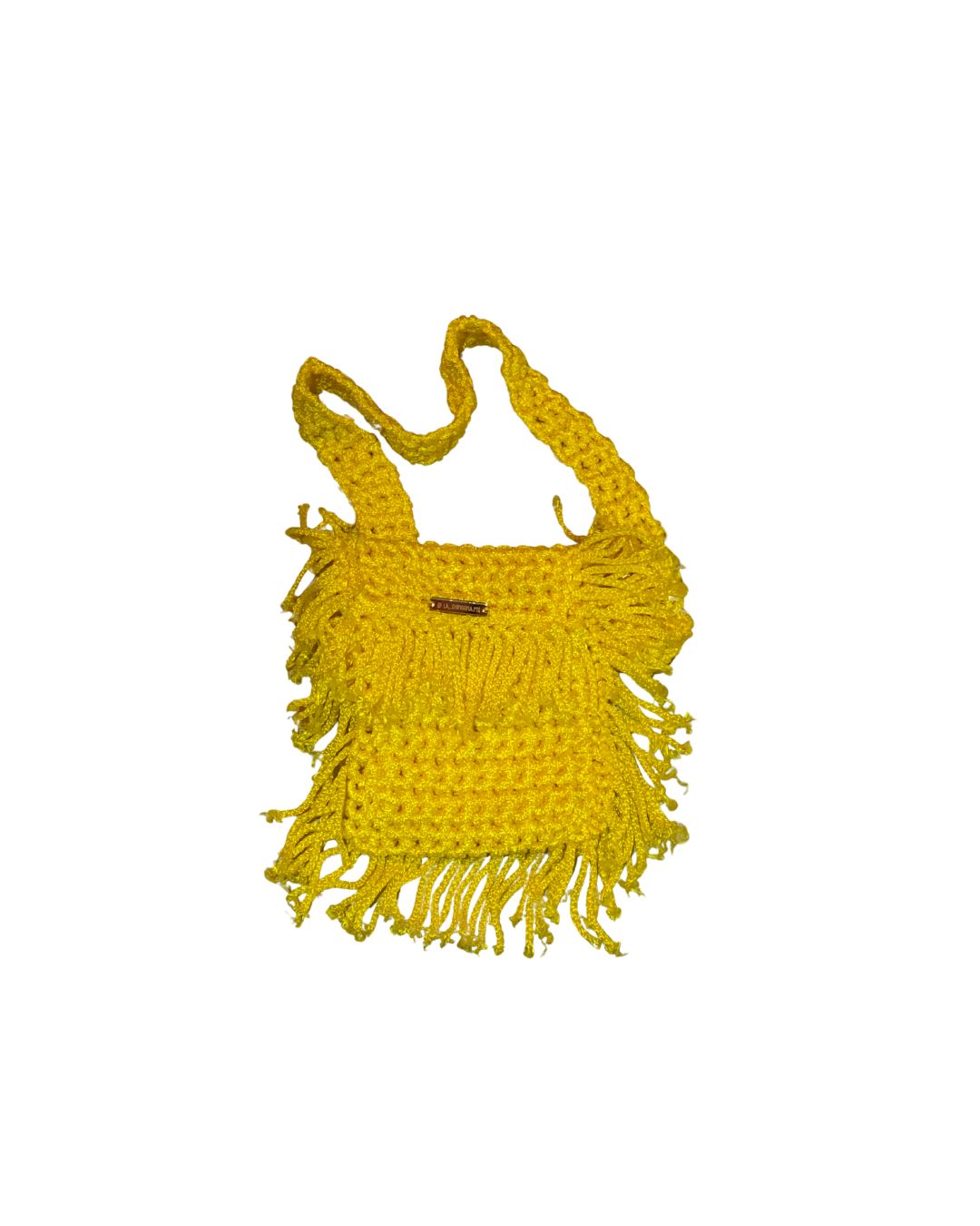 Crochet shoulder bag  medium (MX-4004) yellow