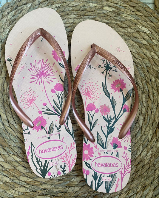 Havaianas - Rose Floral print (AL-8010)