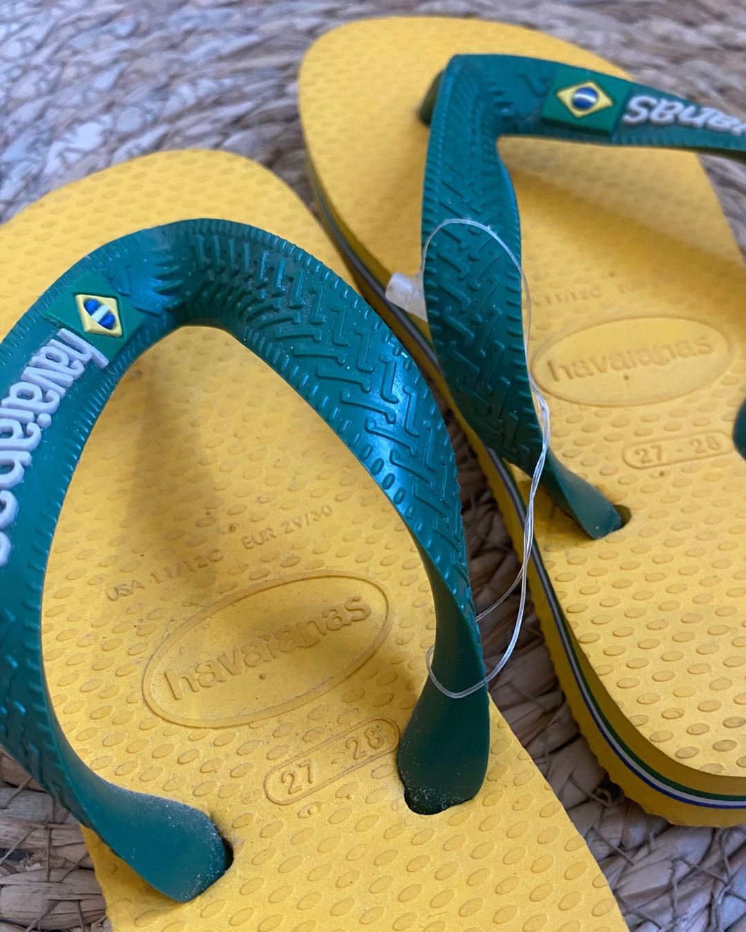 Havaianas for kids - Banana Yellow and green Brasil Logo (AL-8003)