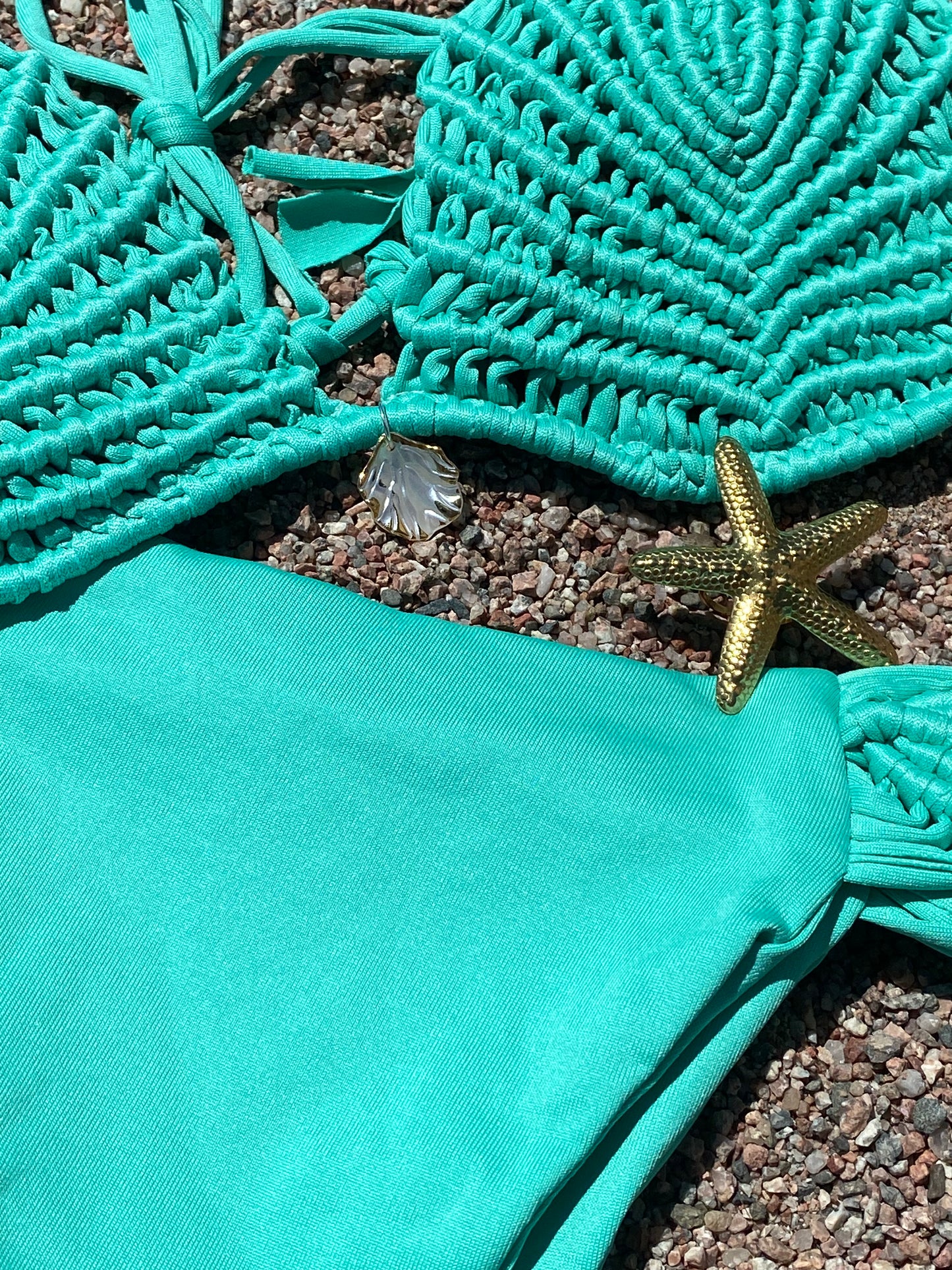 Serata bikini shell turquesa (MAR.1036)