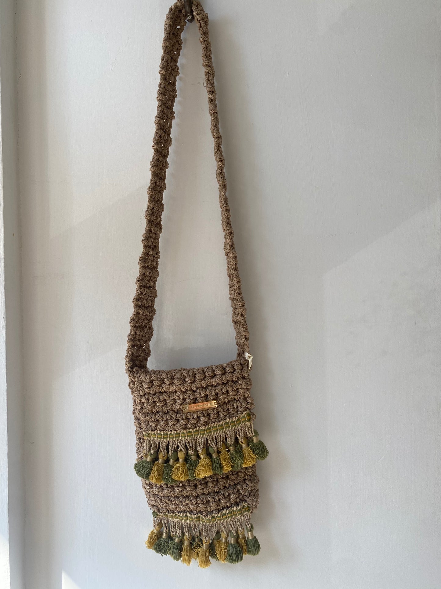 handmade bag beige (AL-9007)