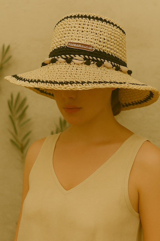 hat white and black (AL-9013)