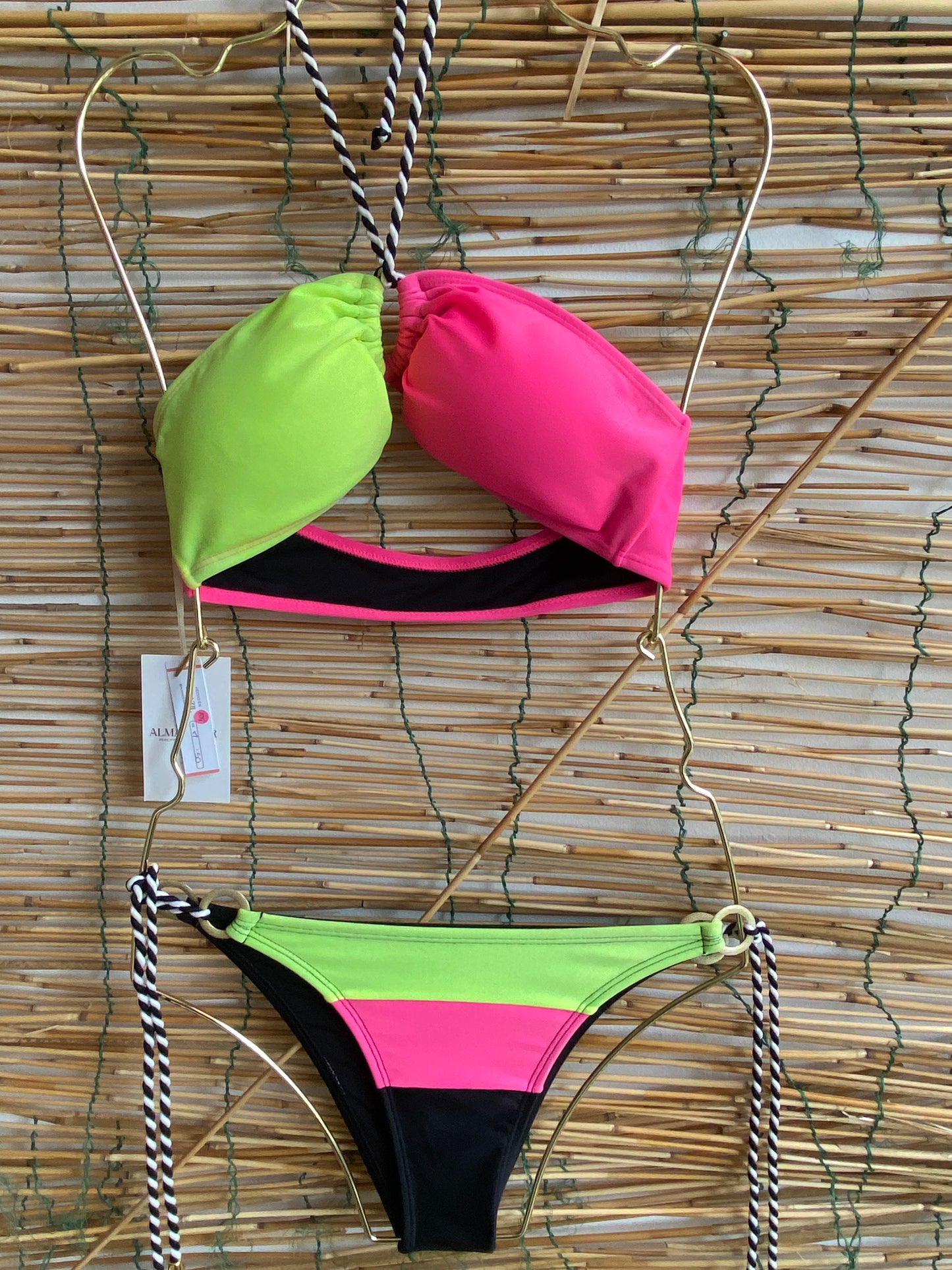Neon multi-coloure Glow with side tie (MAR-1023)