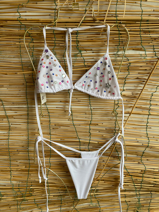 Carisucia full colors  white bikini  (MAR-6074)