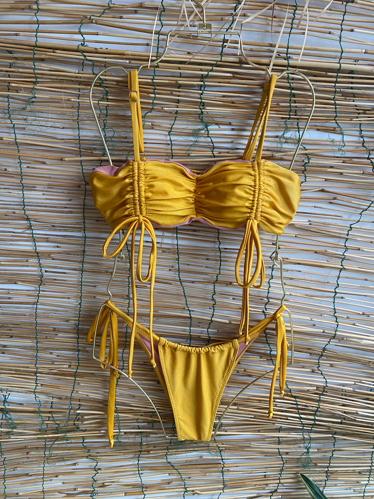 Brazilian bliss bikini straple tie (MAR-1020) yellow