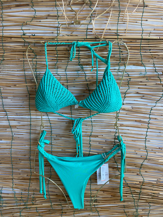 Serata bikini shell turquesa (MAR.1036)