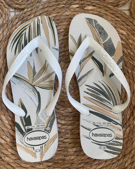 Men's Havaianas with Leaves Design (AL-8007)