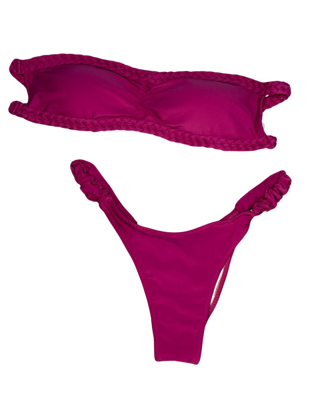 Strapless sorbet brazilian bikini top Cheeky (MAR-1022)pink