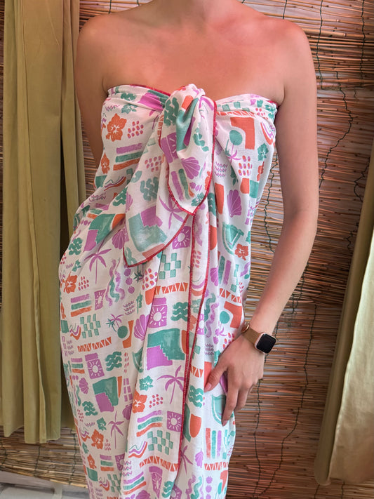 Beach wrap tropical (MAR-5101) shapes