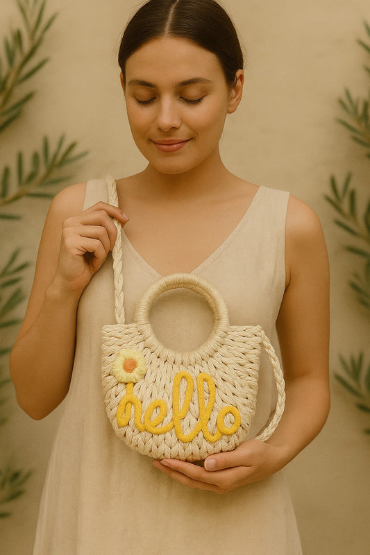 hand bag hello yellow (AL-9001)