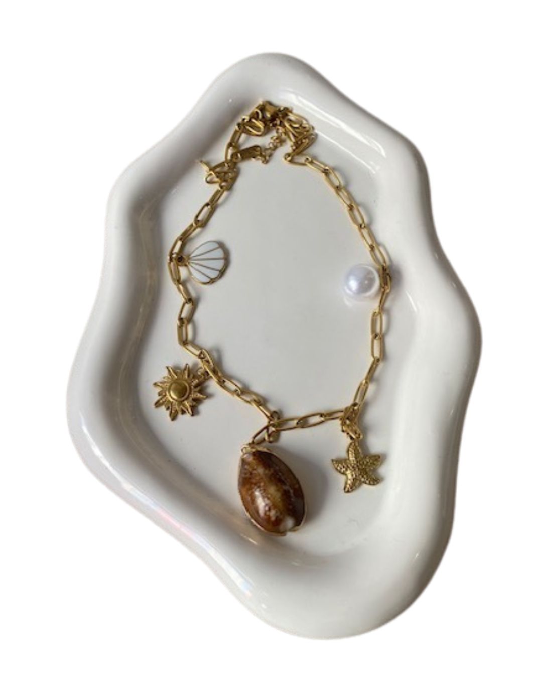 beach scallop necklace (SEA - 1105)