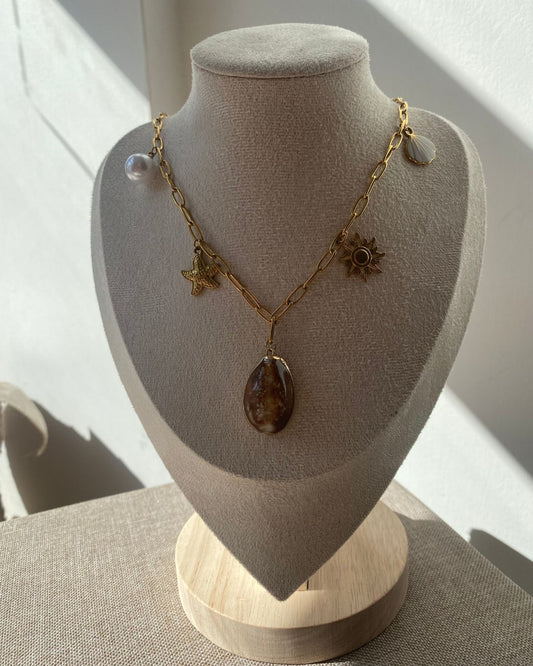beach scallop necklace (SEA - 1105)