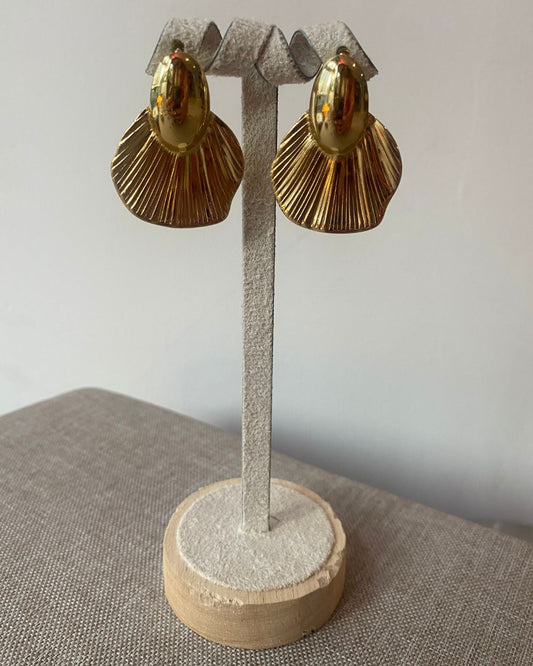 Coral gold earring (gw-1423)