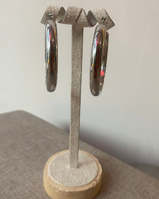 hoop earrings silver (gw-1421)
