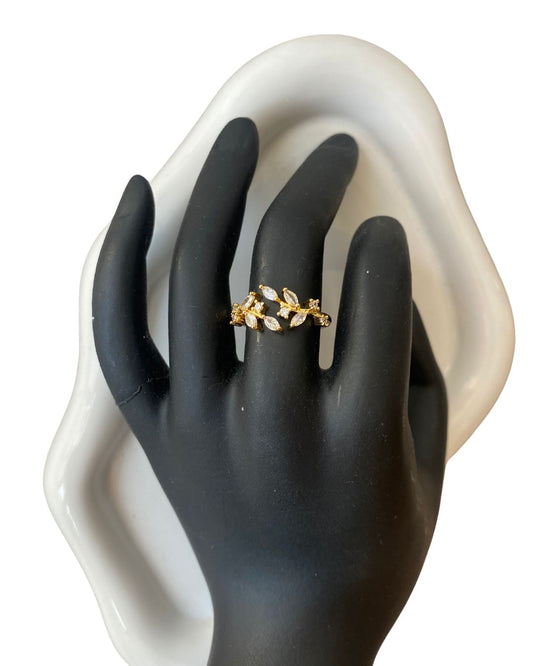 lady flower ring swaroski (SEA - 1114)